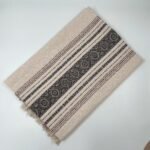 Brocade Stripe Scarf — Ivory