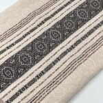 Brocade Stripe Scarf — Ivory